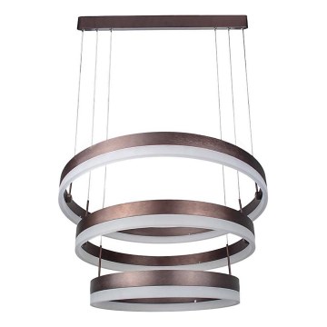 Suspension filaire à intensité variable LED/86W/230V 3000K marron