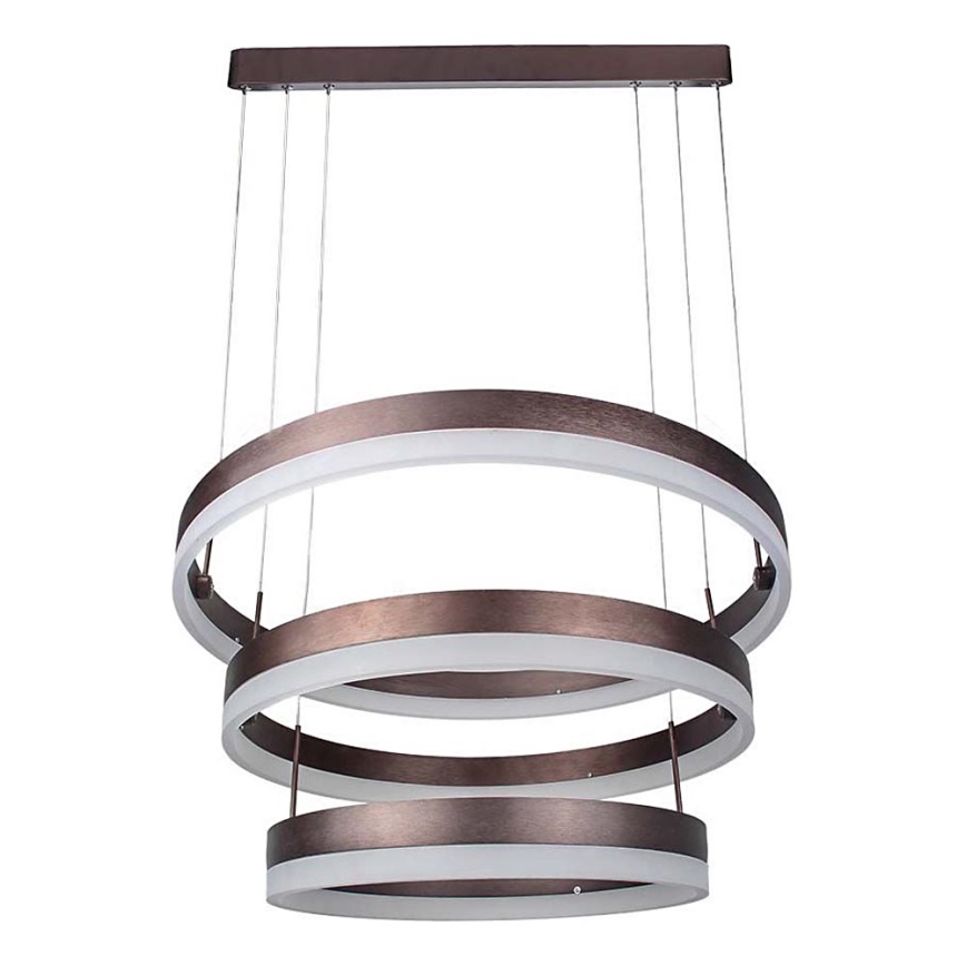 Suspension filaire à intensité variable LED/86W/230V 3000K marron