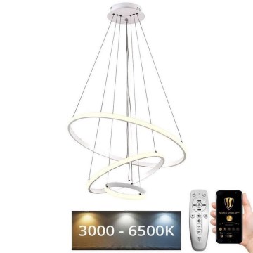 Suspension filaire à intensité variable LED/90W/230V 3000-6500K d. 60 cm + Télécommande