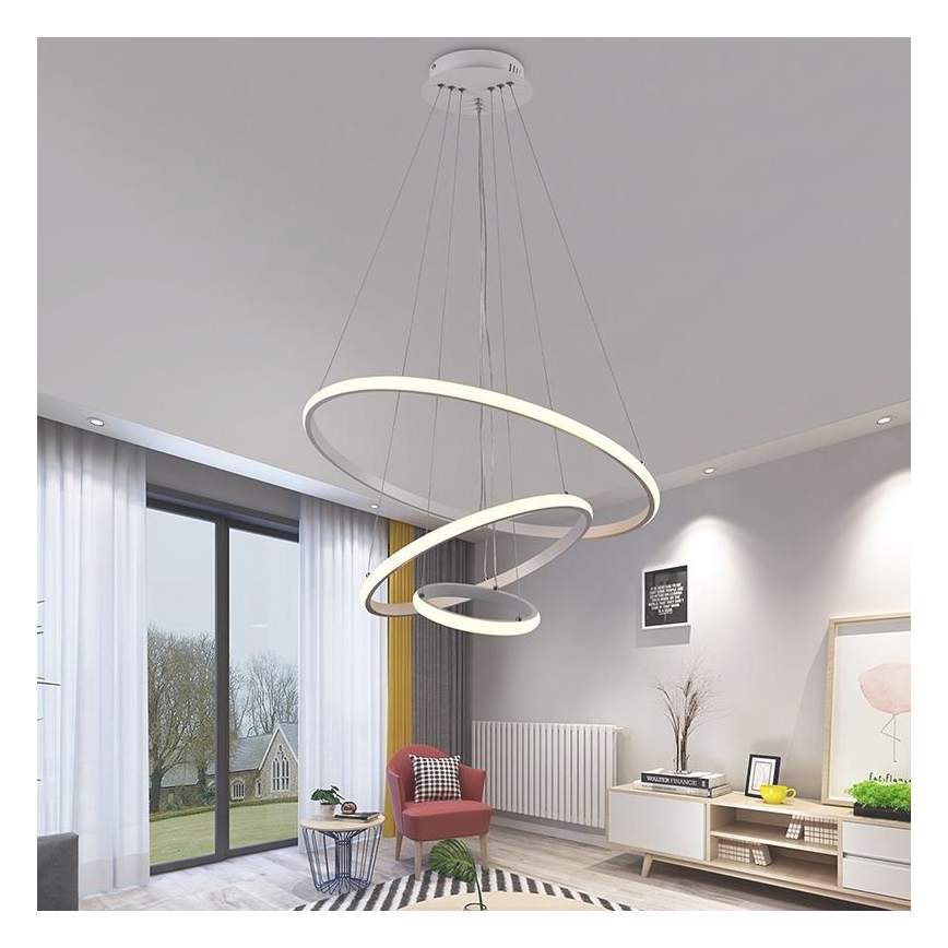 Suspension filaire à intensité variable LED/90W/230V 3000-6500K + Télécommande