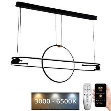 Suspension filaire à intensité variable LED/95W/230V 3000-6500K + télécommande