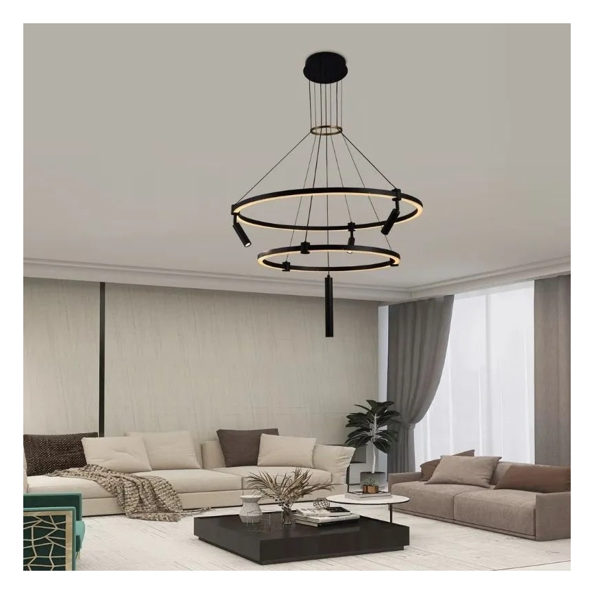 Suspension filaire à intensité variable LED LED/140W/230V 3000-6500K + télécommande