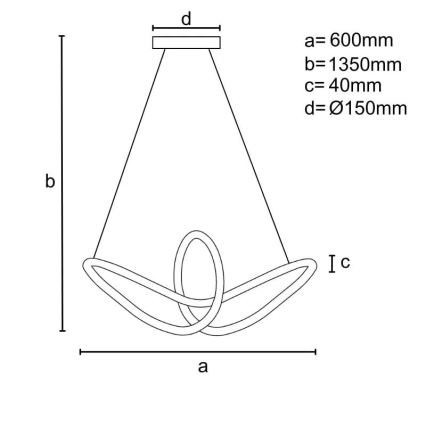 Suspension filaire à intensité variable LED LED/25W/230V 3000-6500K + télécommande