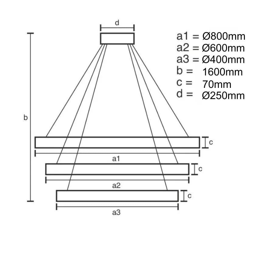 Suspension filaire à intensité variable LED LED/45W/230V 3000-6500K + télécommande