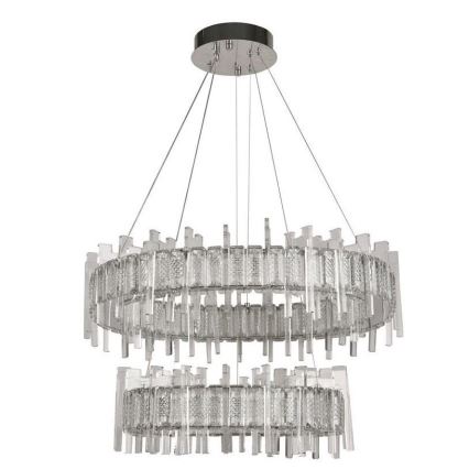 LED à intensité variable cristal suspension filaire LED/65W/230V 3000-6500K + télécommande