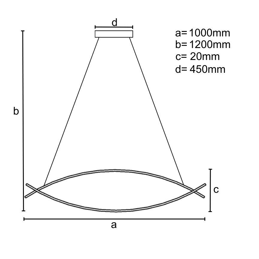 Suspension filaire à intensité variable LED LED/70W/230V 3000-6500K + télécommande