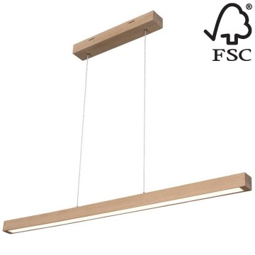 Suspension filaire à intensité variable SMAL LED/28,5W/230V chêne - certifié FSC