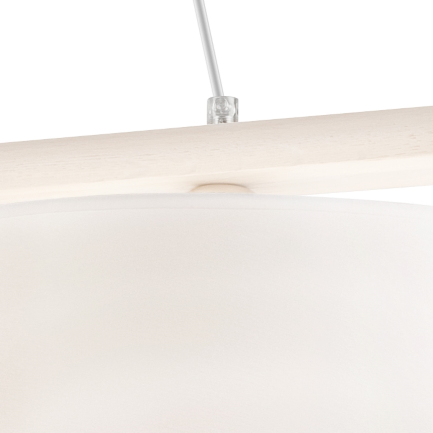 Suspension filaire AIDA 2xE27/60W/230V chêne - certifié FSC