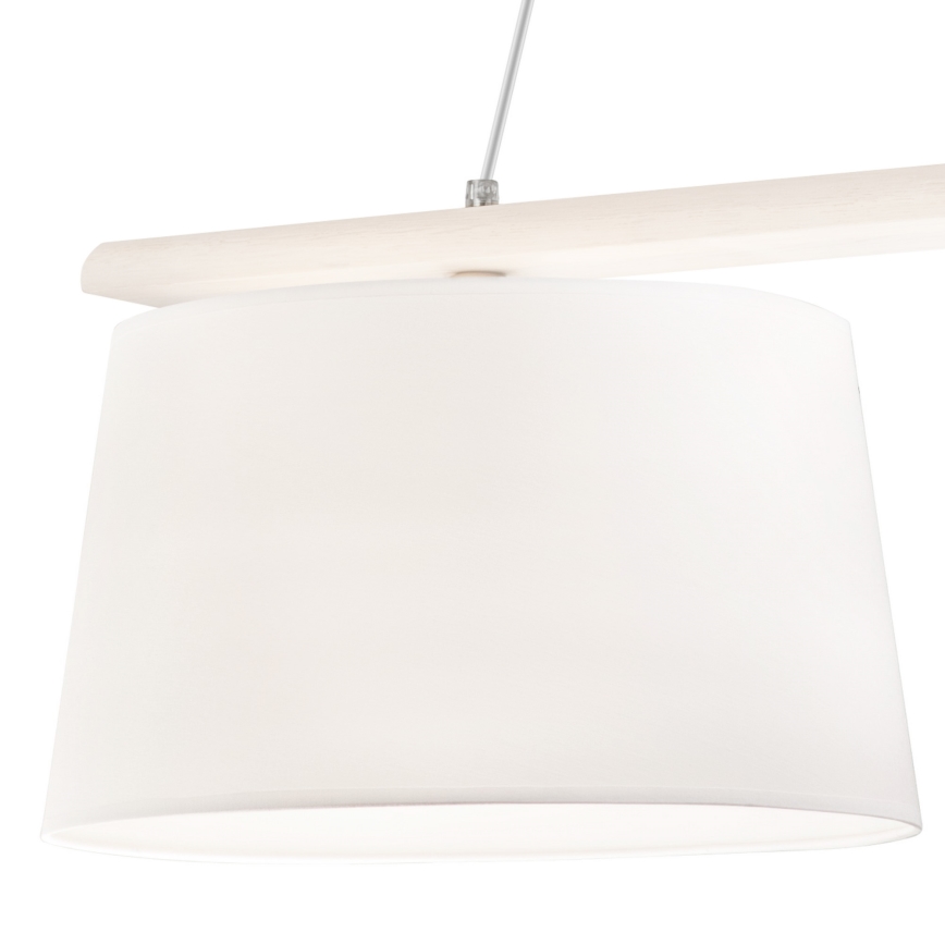 Suspension filaire AIDA 2xE27/60W/230V chêne - certifié FSC