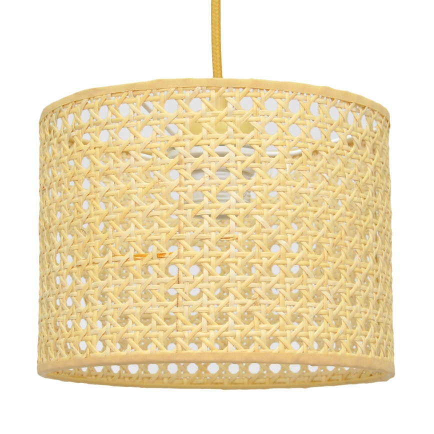 Suspension filaire ALBA 1xE27/15W/230V diam. 20 cm rotin