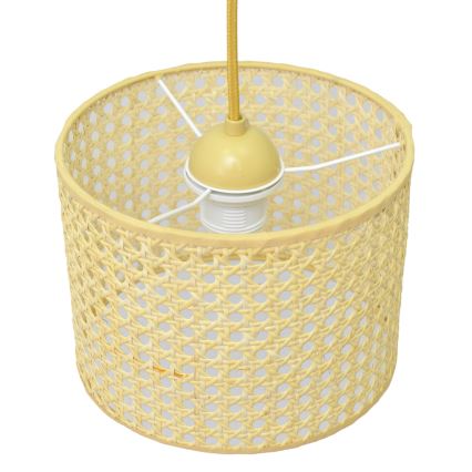 Suspension filaire ALBA 1xE27/15W/230V diam. 20 cm rotin