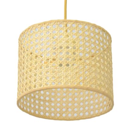 Suspension filaire ALBA 1xE27/15W/230V diam. 20 cm rotin