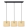 Suspension filaire ALBA 3xE27/15W/230V rotin/noir