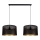 Suspension filaire ALDO 2xE27/60W/230V noir