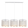 Suspension filaire ALDO 3xE27/60W/230V blanc