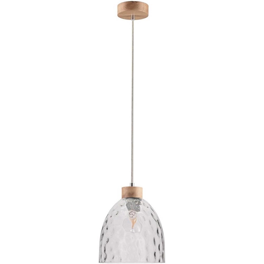 Suspension filaire ALESSANDRO 1xE27/60W/230V chêne