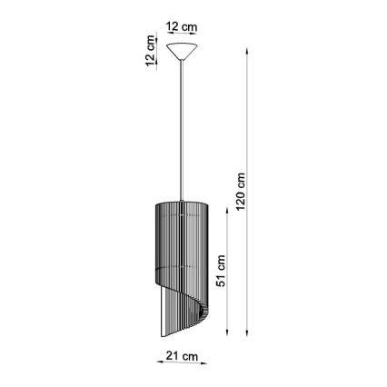 Suspension filaire ALEXIA 1xE27/60W/230V