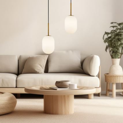 Suspension filaire ALIAS 1xG9/8W/230V d. 12 cm doré