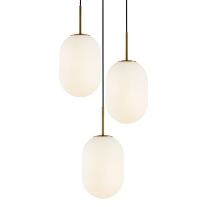 Suspension filaire ALIAS 3xE14/40W/230V doré