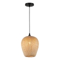 Suspension filaire ALMA 1xE27/60W/230V d. 23 cm bambou