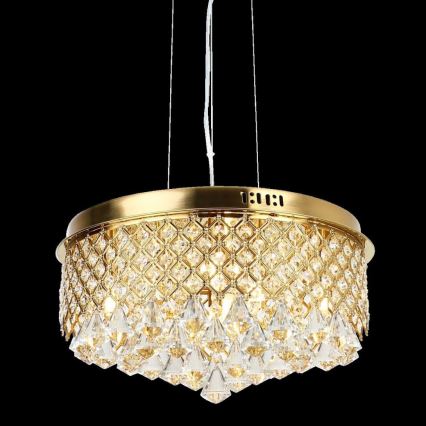 Suspension filaire AMAPOLI 7xG9/28W/230V d. 45 cm doré