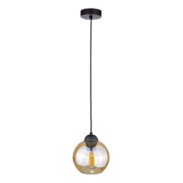 Suspension filaire AMBRE BLACK 1xE27/60W/230V