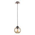 Suspension filaire AMBRE WOOD 1xE27/60W/230V