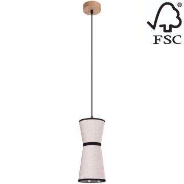 Suspension filaire AMIGO 1xE27/25W/230V chêne – FSC certifié