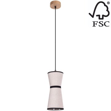 Suspension filaire AMIGO 1xE27/25W/230V chêne – FSC certifié