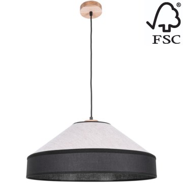 Suspension filaire AMIGO 1xE27/60W/230V chêne – FSC certifié