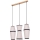 Suspension filaire AMIGO 3xE27/25W/230V chêne