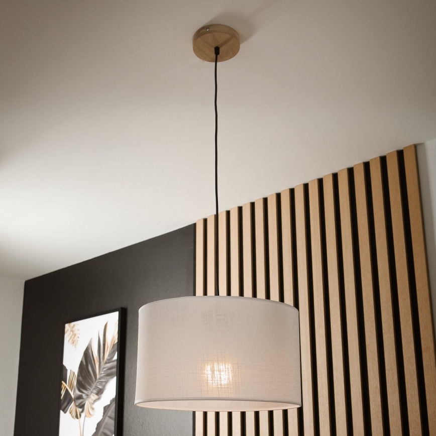 Suspension filaire ANTONIO 1xE27/60W/230V chêne