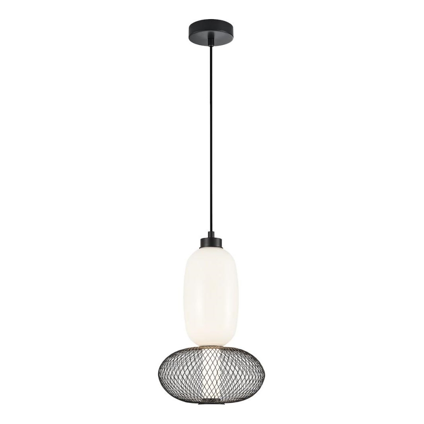 Suspension filaire ARAME LED/15W/230V d. 22 cm noir