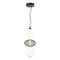 Suspension filaire ARAME LED/23W/230V d. 22 cm noir
