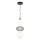 Suspension filaire ARAME LED/23W/230V d. 22 cm noir