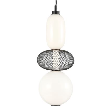 Suspension filaire ARAME LED/23W/230V d. 22 cm noir