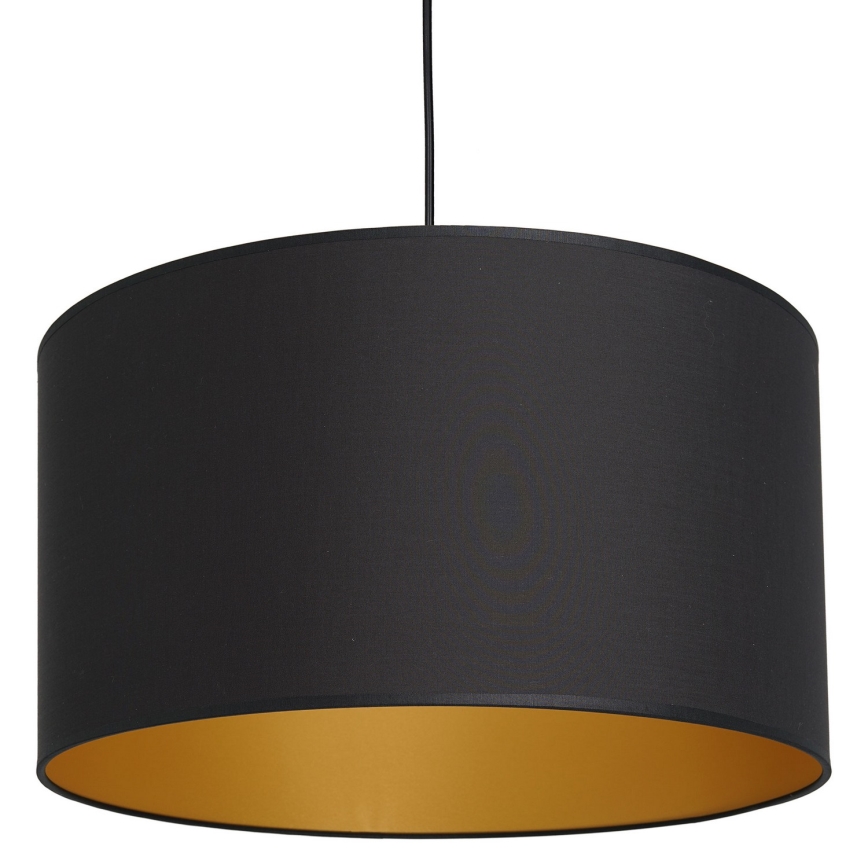 Suspension filaire ARDEN 1xE27/60W/230V d. 40 cm noir/doré