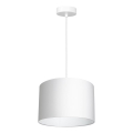 Suspension filaire ARDEN 1xE27/60W/230V diam. 25 cm blanc