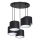 Suspension filaire ARDEN 5xE27/60W/230V noir/blanc