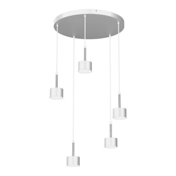 Suspension filaire ARENA 5xGX53/11W/230V blanc/chrome brillant