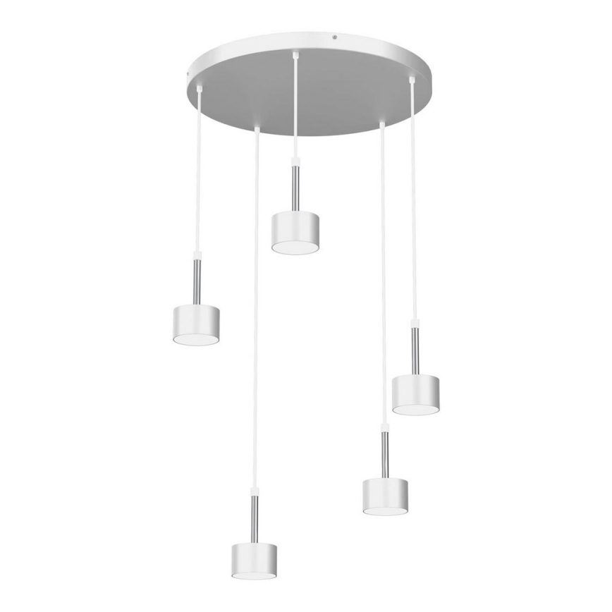 Suspension filaire ARENA 5xGX53/11W/230V blanc/chrome brillant