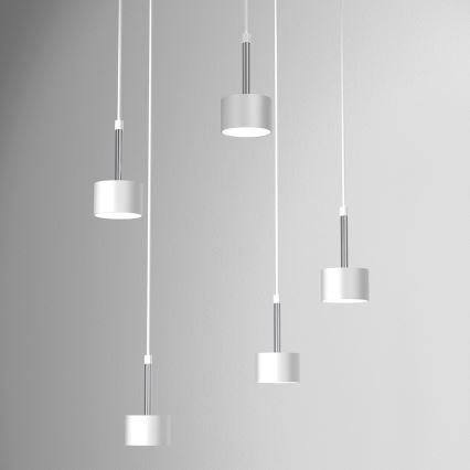Suspension filaire ARENA 5xGX53/11W/230V blanc/chrome brillant
