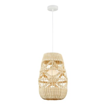 Suspension filaire ARONA 1xG9/9W/230V d. 25 cm rotin/beige