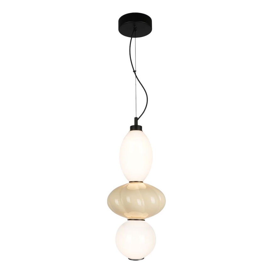 Suspension filaire ASCOLI LED/18W/230V d. 20 cm beige