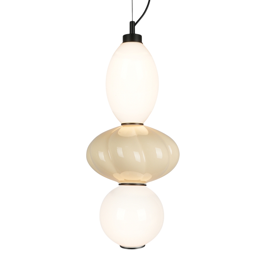 Suspension filaire ASCOLI LED/18W/230V d. 20 cm beige
