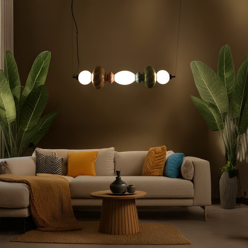 Suspension filaire ASCOLI LED/24W/230V coloré