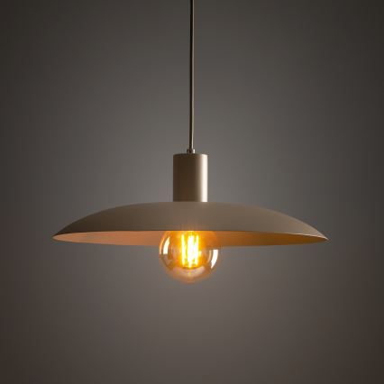 Suspension filaire ASTRA 1xE27/15W/230V d. 41 cm beige