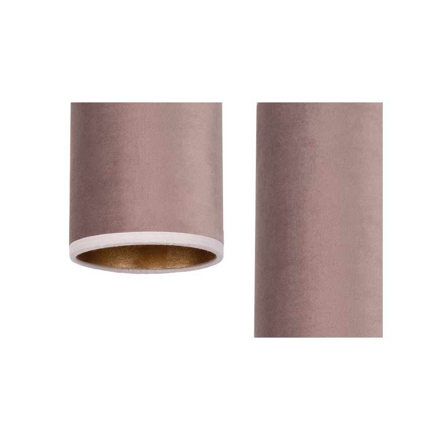 Suspension filaire AVALO 2xE27/60W/230V diam. 20 cm rose/cuivre