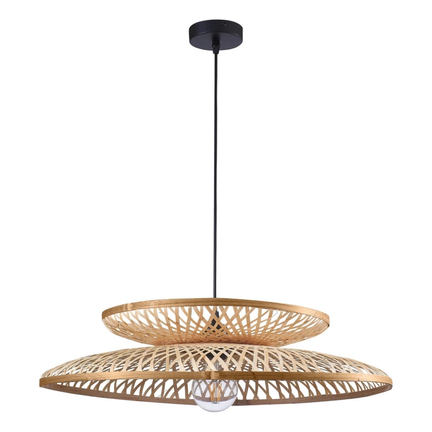 Suspension filaire BALI 1xE27/20W/230V d. 60 cm bambou