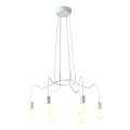 Suspension filaire BASSO 6xE27/40W/230V blanc